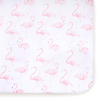 Oilo Crib Sheet Blush - Flamingo
