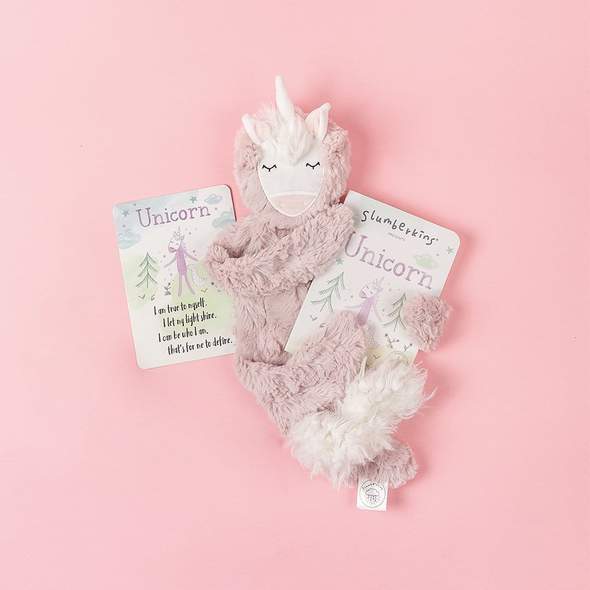 Slumberkins Unicorn Snuggler and Book Set- Authenticity Collection