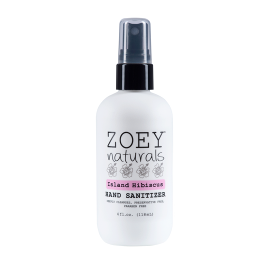 Zoey Naturals Island Hibiscus Hand Sanitizer 4 oz.