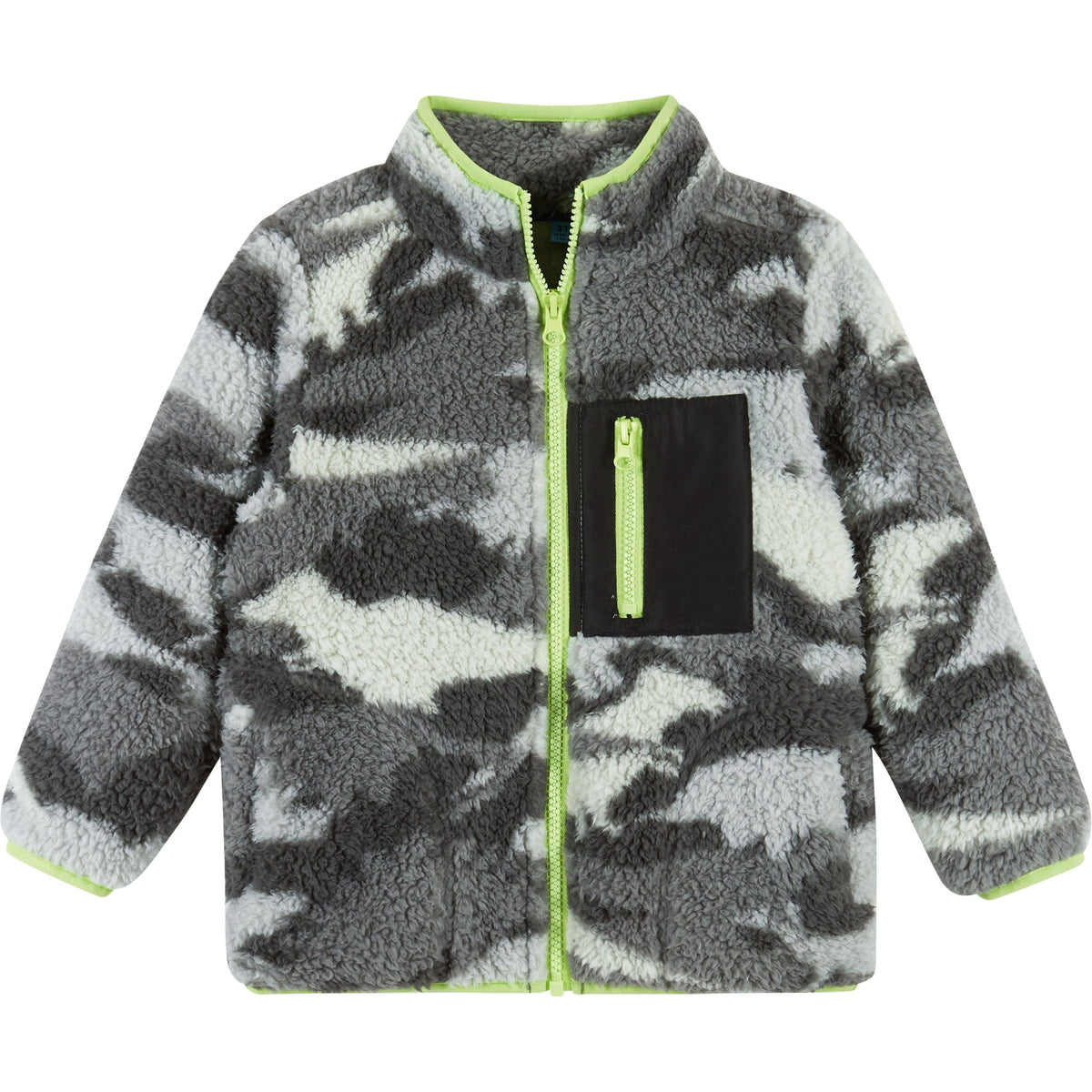 Andy & Evan Camo Dino Sherpa Zip-Up