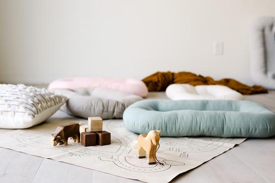 Snuggle Me Organic Bare Infant Lounger - Slate