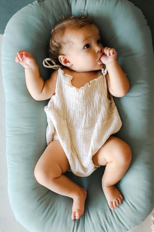 Snuggle Me Organic Bare Infant Lounger - Slate