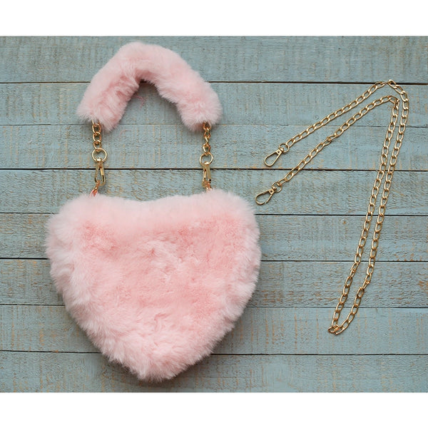 Sparkle Sisters Furry Heart Purse – Baby Go Round, Inc.