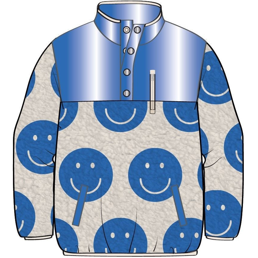 Andy & Evan Sherpa Smiley Pullover