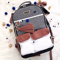 Itzy Ritzy Boss Diaper Bag Backpack - Coffee & Cream