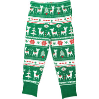 Angel Dear Vintage Deer Fair Isle Jolly Green Lounge Wear Set