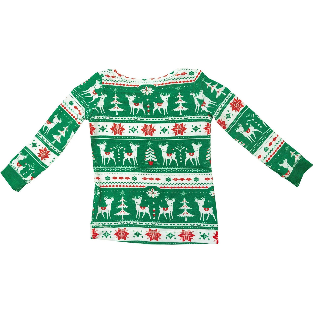 Angel Dear Vintage Deer Fair Isle Jolly Green Lounge Wear Set