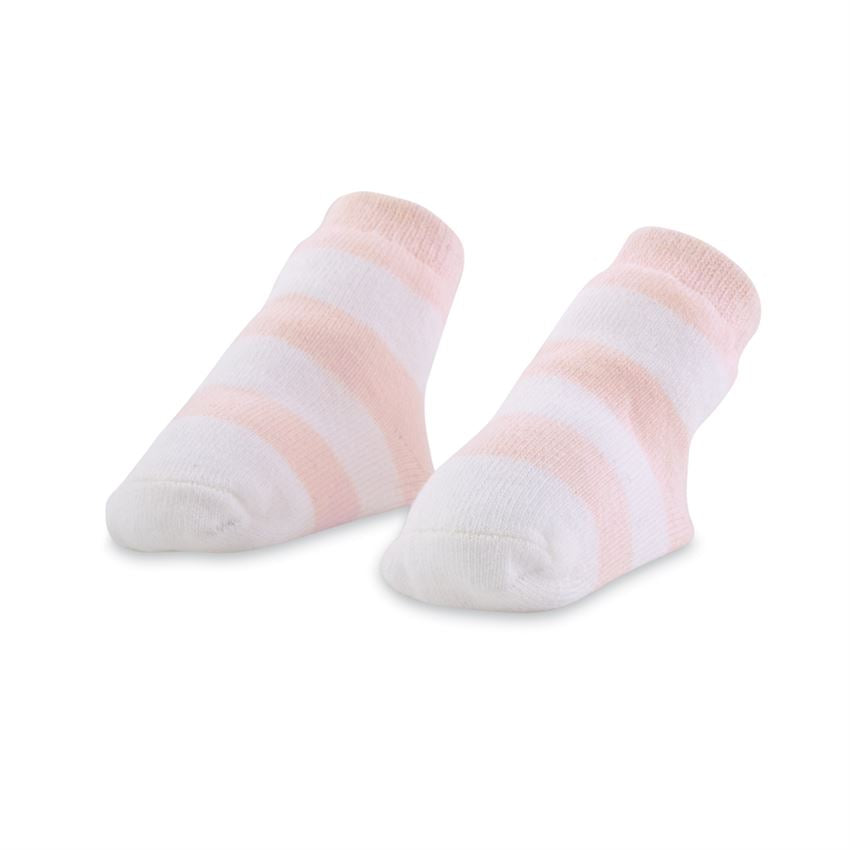 Mudpie Pink Thick Stripe Baby Socks