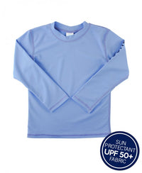 Rugged butts Cornflower Blue Long Sleeve Rash Guard Logo