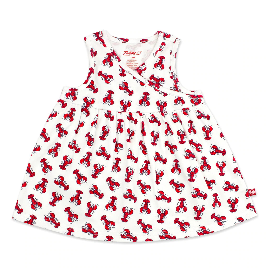 Zutano - Lobsters Organic Cotton Surplice Dress