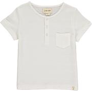 Me & Henry Dodger Henley | White Ribbed