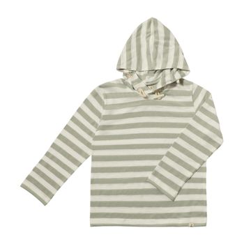 Me & Henry Seaberry Hooded Top | Grey/White