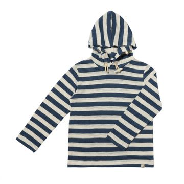 Me & Henry Seaberry Hooded Top | Navy/Cream