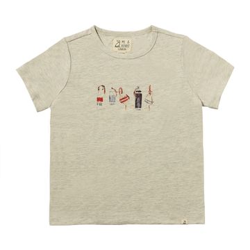 Me & Henry Falmouth Printed Tee | Grey Buoys