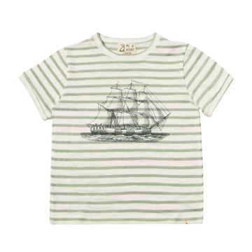 Me & Henry Newquay Printed Tee | Grey Boat