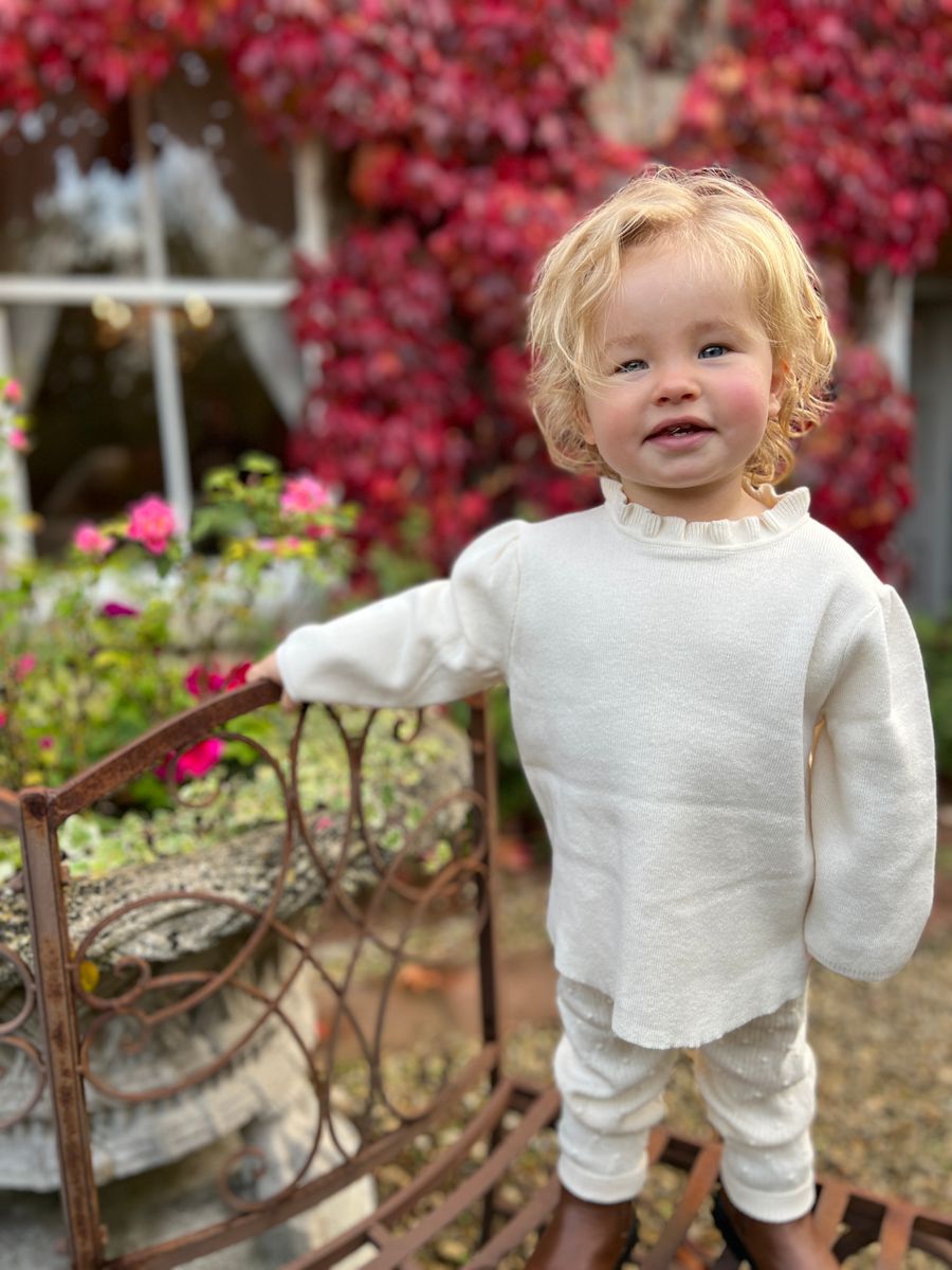 Ettie + H Herda Sweater- Ivory