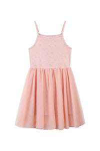 Vignette Kaia Dress- Pink Floral with Tulle