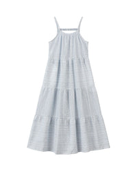 Vignette Sage Dress- Blue Stripe
