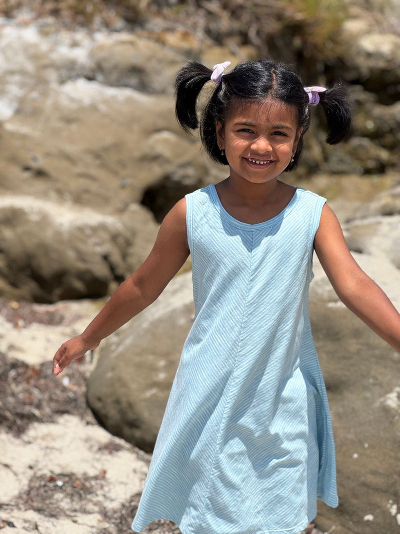 Vignette Pippa Dress- Blue Stripe