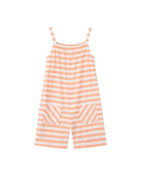 Vignette Tallulah Romper-Peach Stripe