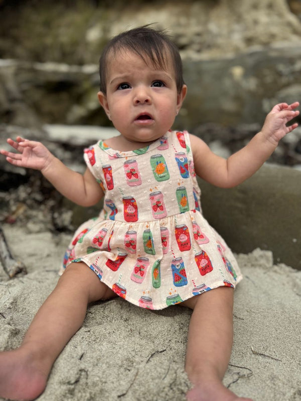 Vignette Nellie Onesie Dress- Soda Pop