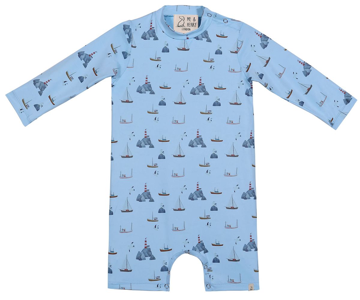 Me and Henry Splosh UV long Sleeve Playsuit