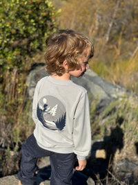 Me & Henry Jester Back Grey Ski Print Sweatshirt