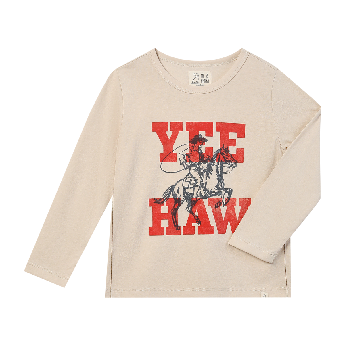 Me & Henry Cherokee Printed Tee- Yee Haw Print