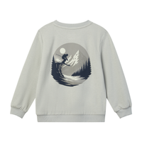 Me & Henry Jester Back Grey Ski Print Sweatshirt