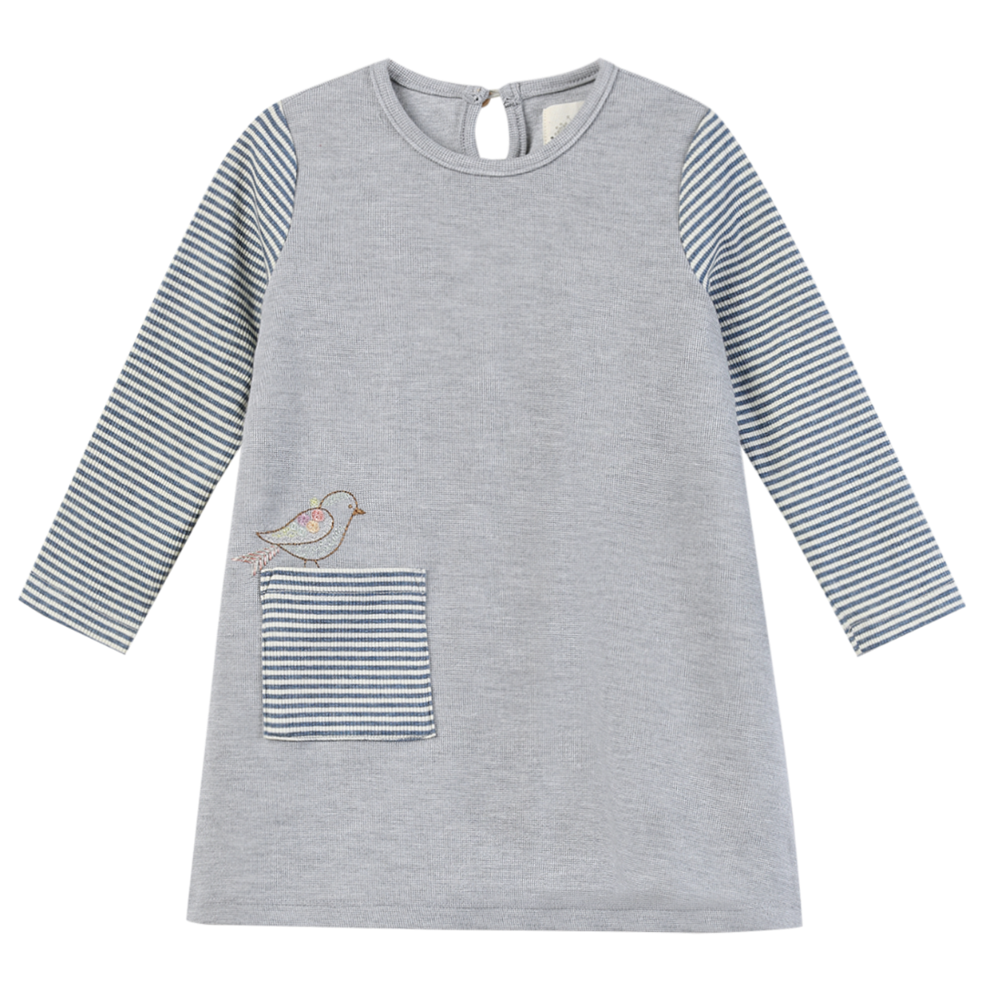 Vignette Quinn Dress- Blue Bird