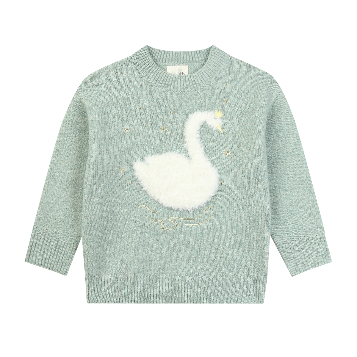 Vignette Nova Graphic Sweater- Swan