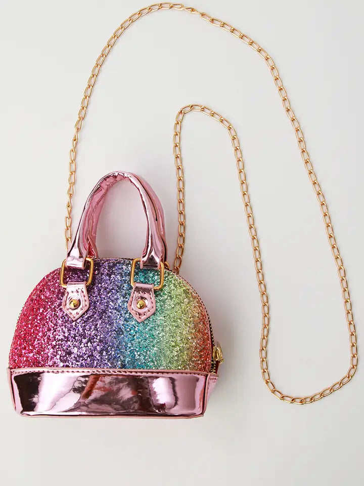 Sparkle Sisters Rainbow Glitter Mini Bag