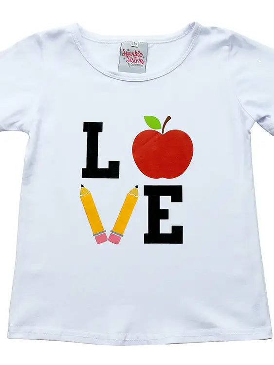 Sparkle Sisters Love School T-shirt