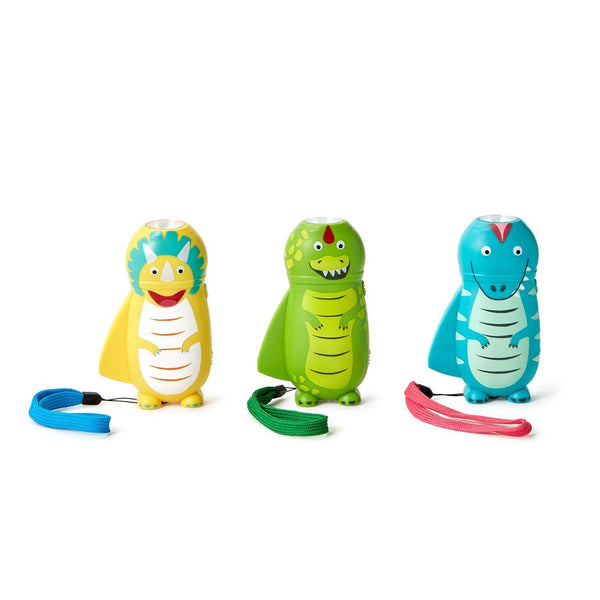 Cupcakes & Cartwheels by Two's Company - Dino Lights Rechargeable Flashlight