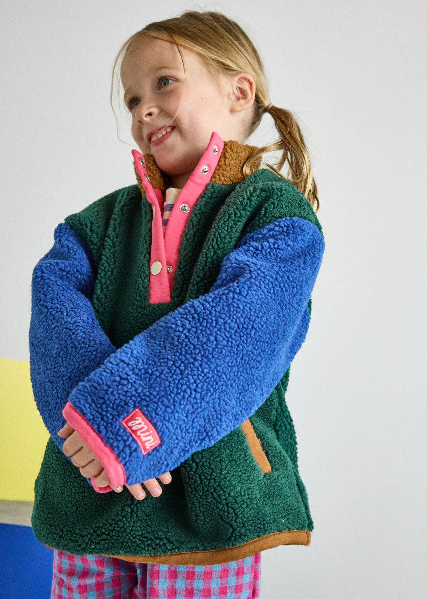 Alice & Wonder - Color Block Fleece Pullover - Pink
