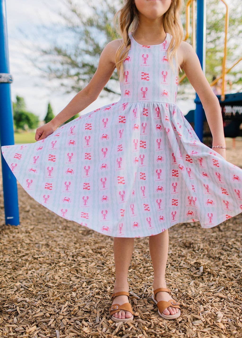 Ollie Jay - Sofia Dress in Le Crustace | Girls Twirl Dress