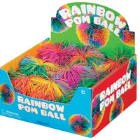 Toysmith Rainbow Pom Pom Ball