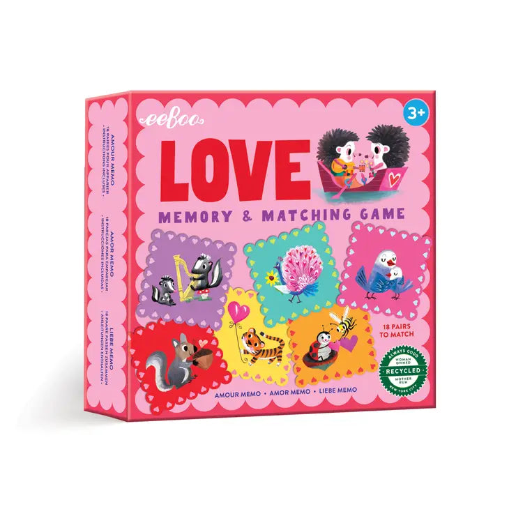 Love little Square Memory and Matching Game by eeBoo