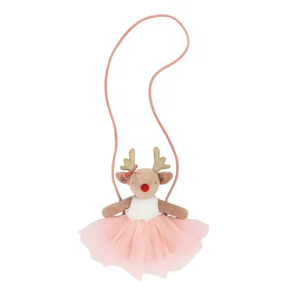 Mud Pie Holiday Plush Purse