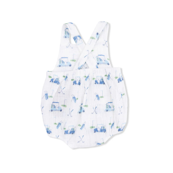 Angel Dear Baby Golf Carts Blue - Retro Sunsuit