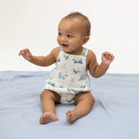 Angel Dear Baby Golf Carts Blue - Retro Sunsuit