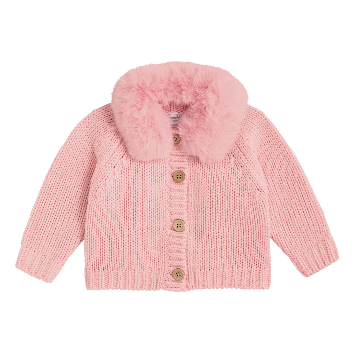 Mud Pie Fur Collar Cardigan
