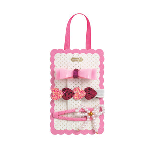 Mud Pie Valentine's Hair Clip Set