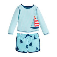 Mud Pie Baby Boy's Children's Sailboat Rashguard Set