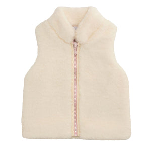 Mud Pie Fur Zip Vest