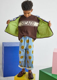 Alice & Wonder - Striped Denim Smiley Pant