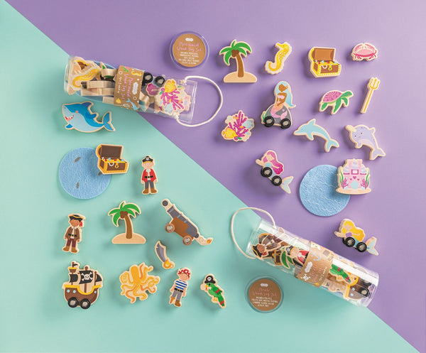 Mud Pie Pirate Wood Toy Set