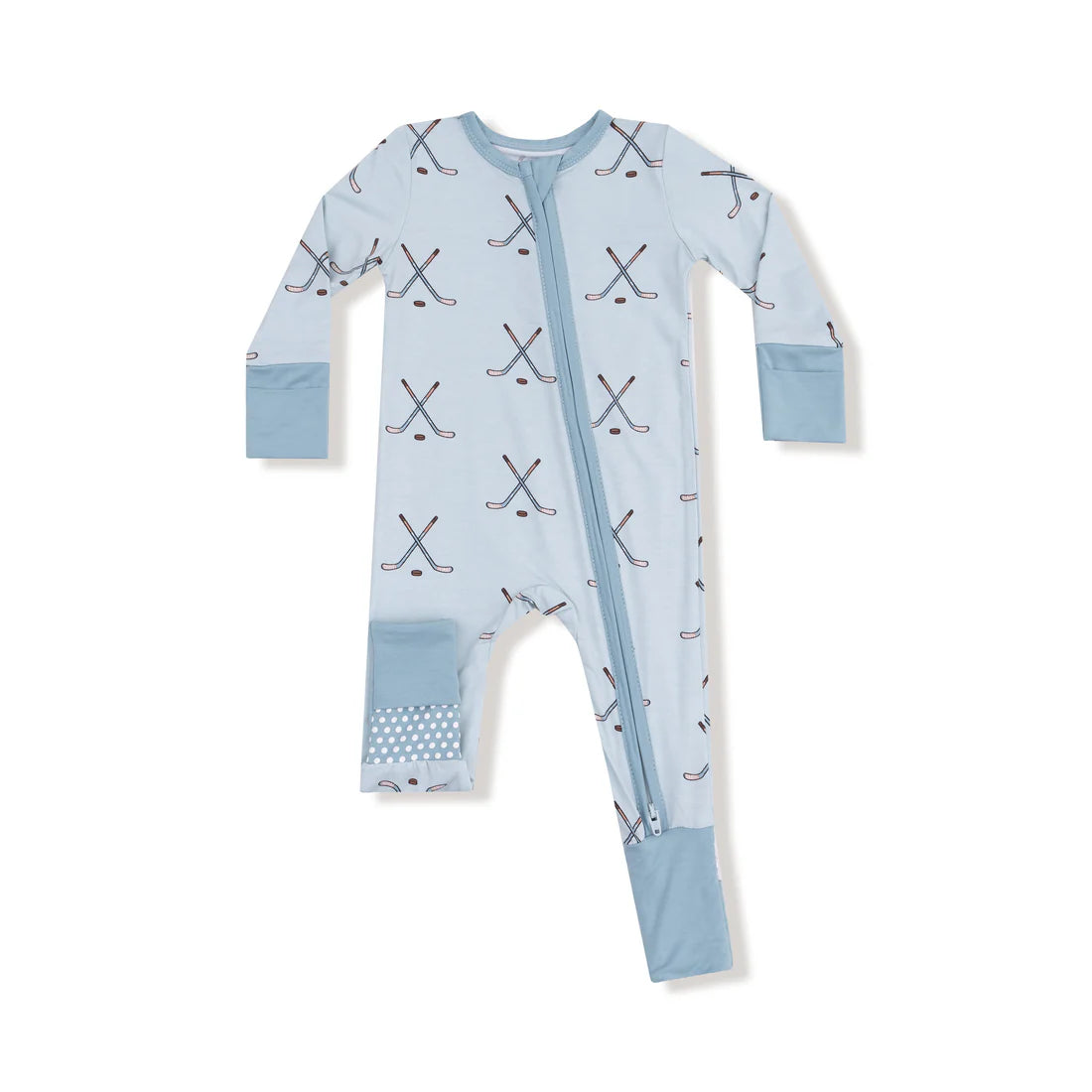 Angel Dear Convertible Romper- Hockey Stone Blue