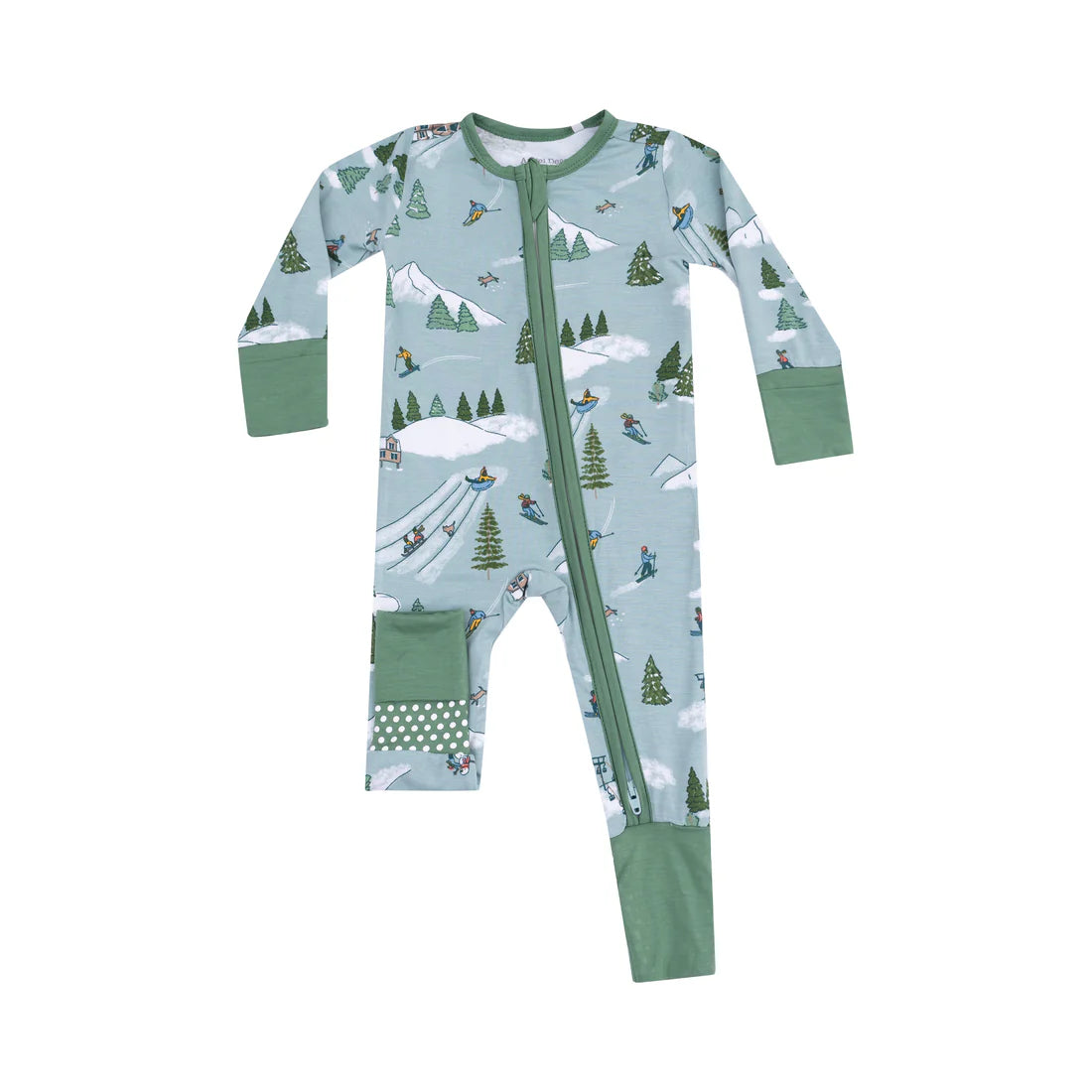 Angel Dear Convertible Romper II Winter Fun Skiers