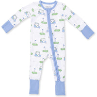 Angel Dear Golf Carts Blue Convertible Romper